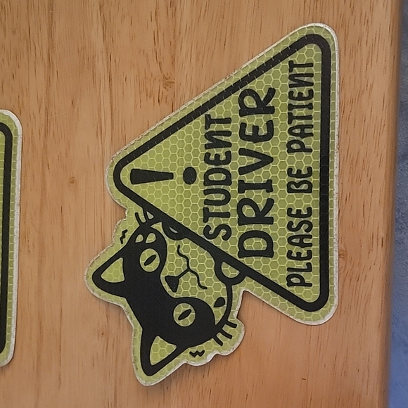 Cat Student Driver Magnets Set - Picture 2 of 7